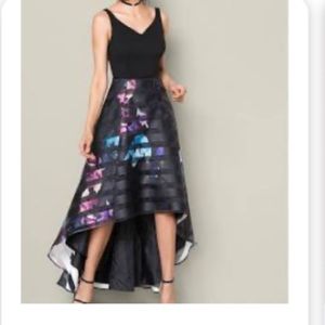 Venus printed high low dress